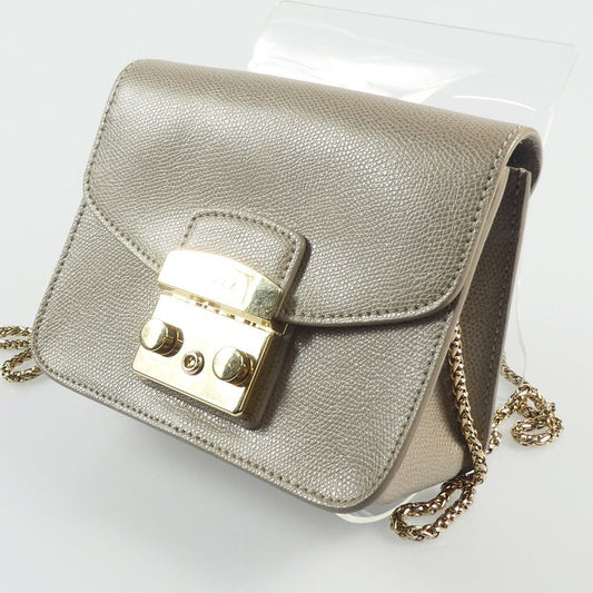 【中古】Furla | フルラ METROPOLIS MINI CROSSBODY ショルダーバッグ 851171 グレー
