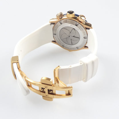 【中古】EDOX | エドックス クロノオフショア1クロノグラフスペシャルエディション 腕時計 10221-37RBU75-BIR7 ホワイト