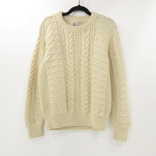 【中古】INVERALLAN | インバーアラン 1A CREW NECK KNIT セーター アイボリー サイズ：不明