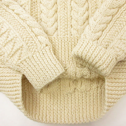 【中古】INVERALLAN | インバーアラン 1A CREW NECK KNIT セーター アイボリー サイズ：不明