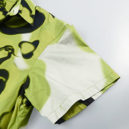 【中古】HERON PRESTON | ヘロンプレストン BOWLING SHIRT ‘GREEN’ 半袖シャツ HMGA027F21FAB001 サイズ：L