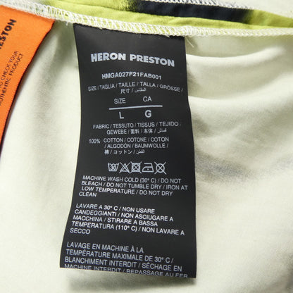 【中古】HERON PRESTON | ヘロンプレストン BOWLING SHIRT ‘GREEN’ 半袖シャツ HMGA027F21FAB001 サイズ：L