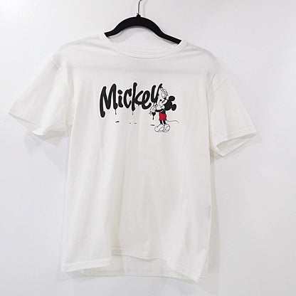 【中古】 MICKEY PAINTING S/S 半袖Ｔシャツ ホワイト サイズ：XS
