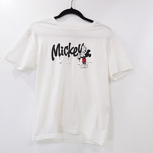 【中古】 MICKEY PAINTING S/S 半袖Ｔシャツ ホワイト サイズ：XS