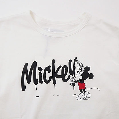 【中古】 MICKEY PAINTING S/S 半袖Ｔシャツ ホワイト サイズ：XS