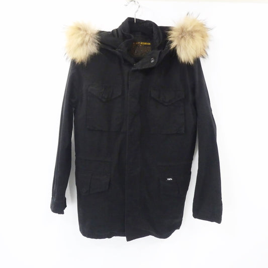 【中古】TMT | ティーエムティー MOLESKINE VARIABLE M-65 JACKET ミリタリージャケット TJK-F1713 ブラック サイズ：M