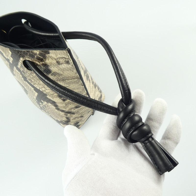 【中古】 パイソン柄バケツバッグ その他バッグ