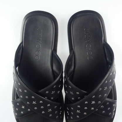 【中古】JIMMY CHOO | ジミーチュウ PALMO OXH 204 サンダル ブラック