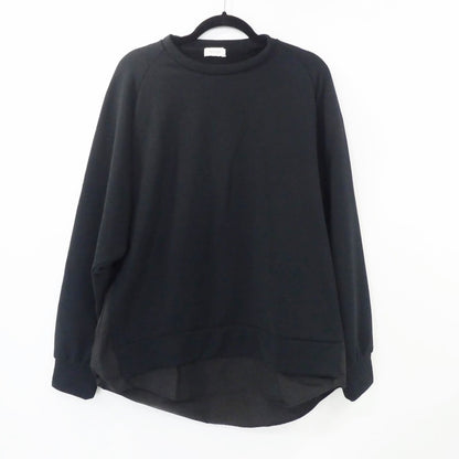 【中古】EN ROUTE | アンルート コットンポリエステルサイドジップダンボールニット スウェット 7312-299-0082 ブラック サイズ：2