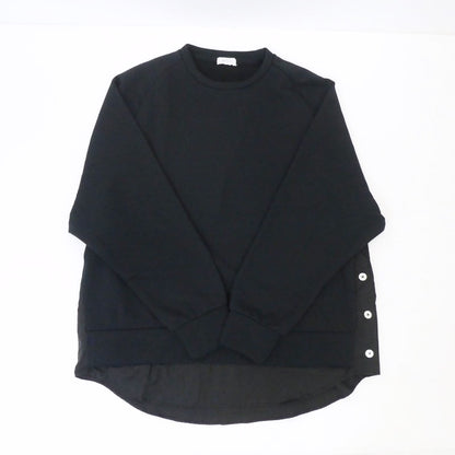 【中古】EN ROUTE | アンルート コットンポリエステルサイドジップダンボールニット スウェット 7312-299-0082 ブラック サイズ：2