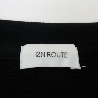【中古】EN ROUTE | アンルート コットンポリエステルサイドジップダンボールニット スウェット 7312-299-0082 ブラック サイズ：2