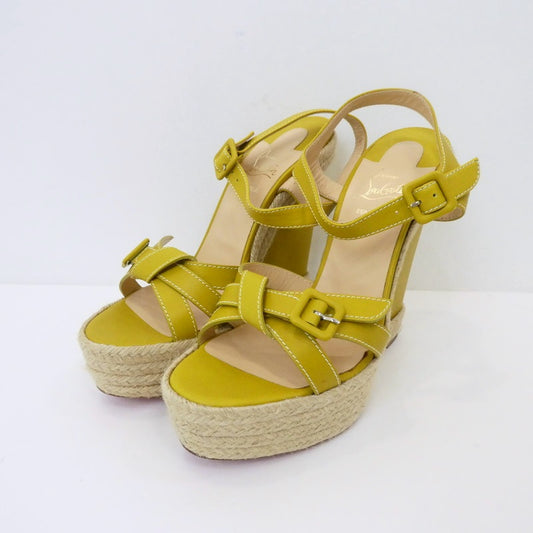 【中古】Christian Louboutin | クリスチャンルブタン Zero Problem 140 サンダル 1140934 イエロー 28cm