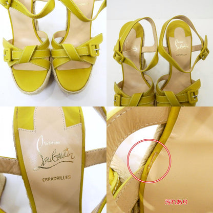【中古】Christian Louboutin | クリスチャンルブタン Zero Problem 140 サンダル 1140934 イエロー 28cm