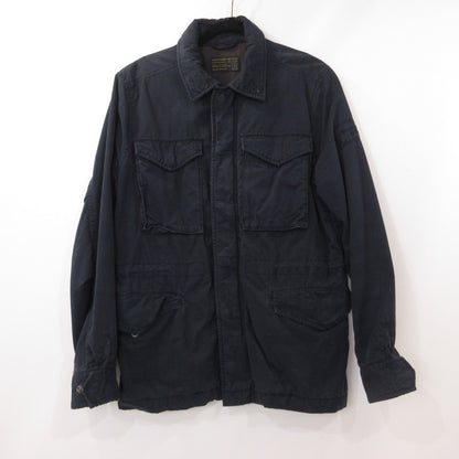 【中古】Abercrombie&Fitch | アバークロンビーアンドフィッチ ミリタリージャケット ネイビー サイズ：S