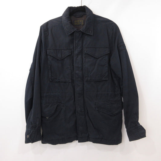【中古】Abercrombie&Fitch | アバークロンビーアンドフィッチ ミリタリージャケット ネイビー サイズ：S