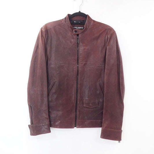 【中古】DOLCE & GABBANA | ドルチェアンドガッバーナ レザー G9K39L/FULQ3 ブラウン サイズ：44
