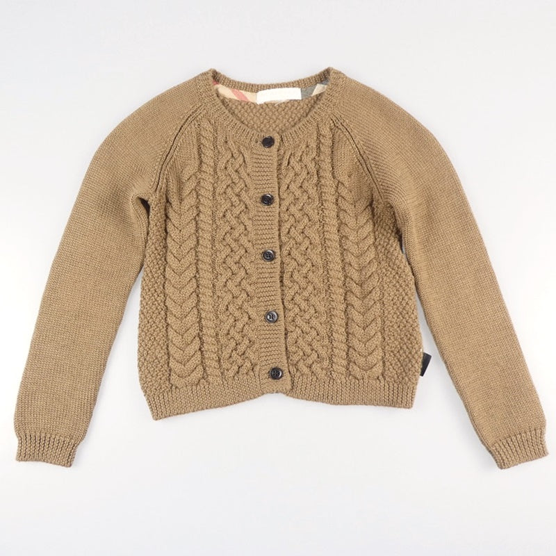 【中古】BURBERRY CHILD | バーバリーチャイルド カーディガン C8N17-635-40 ブラウン