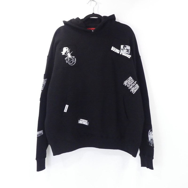 【中古】 CRUST HOODIE パーカー ブラック サイズ：L