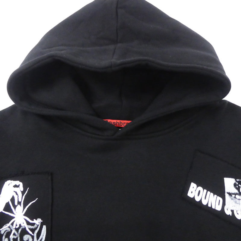 【中古】 CRUST HOODIE パーカー ブラック サイズ：L