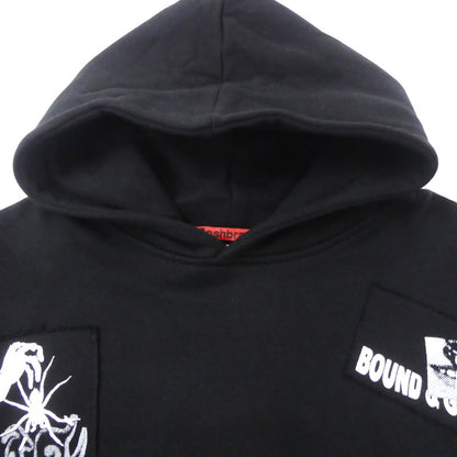 【中古】 CRUST HOODIE パーカー ブラック サイズ：L