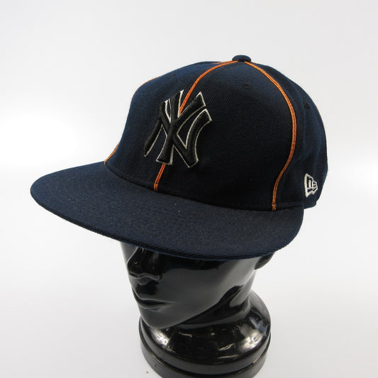 【中古】NEW ERA | ニューエラ NEW YORK YANKEES キャップ 旧ロゴ ネイビー