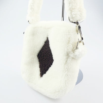 【中古】 Small Shearling Bag With Diamond ショルダーバッグ 2021A/W ホワイト