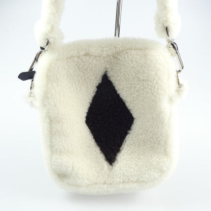 【中古】 Small Shearling Bag With Diamond ショルダーバッグ 2021A/W ホワイト
