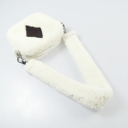 【中古】 Small Shearling Bag With Diamond ショルダーバッグ 2021A/W ホワイト