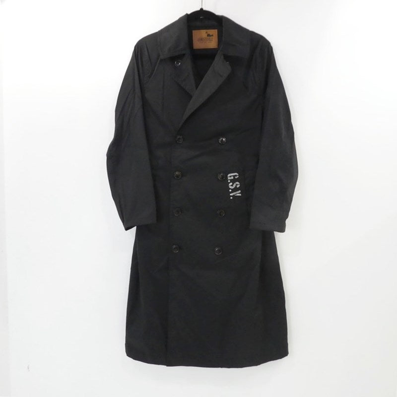 【中古】GANGSTERVILLE(GLAD HAND) | ギャングスタービルギャングスターヴィル BENJAMIN トレンチコート GSV-20-SS-01 ブラック サイズ：S