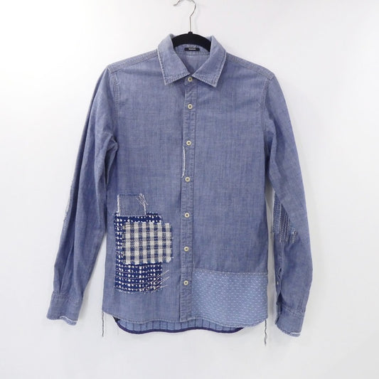 【中古】DENHAM | デンハム FORD BORO SHIRT ASC 長袖シャツ インディゴ サイズ：M