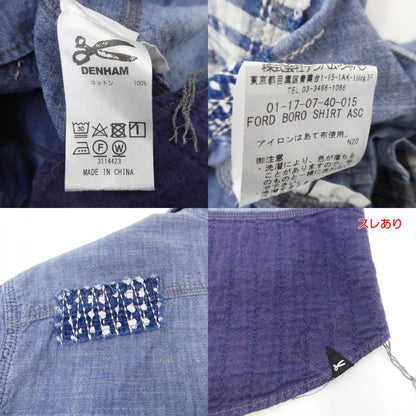 【中古】DENHAM | デンハム FORD BORO SHIRT ASC 長袖シャツ インディゴ サイズ：M