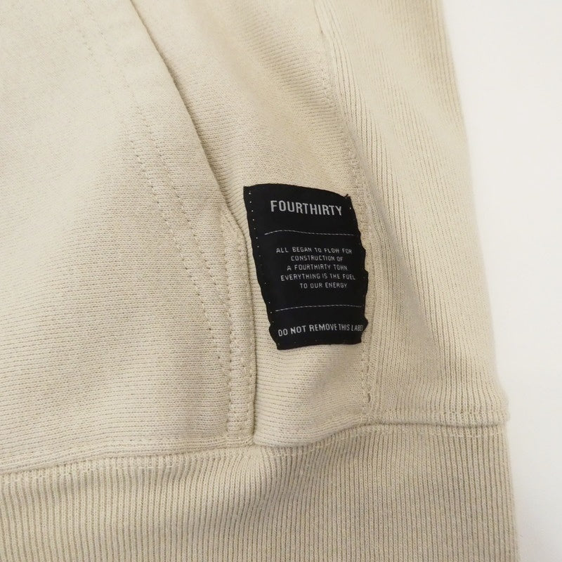 【中古】430 - FOURTHIRTY - | フォーサーティー ARCH COLLAGE P/O PARKA パーカー 22-175 ベージュ
