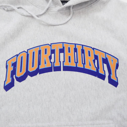 【中古】430 - FOURTHIRTY - | フォーサーティー ARCH COLLAGE P/O PARKA パーカー 22-175 グレー