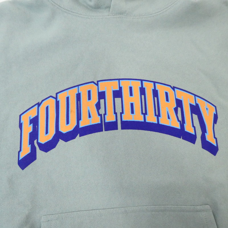 【中古】430 - FOURTHIRTY - | フォーサーティー ARCH COLLAGE P/O PARKA パーカー 22-175 グリーン