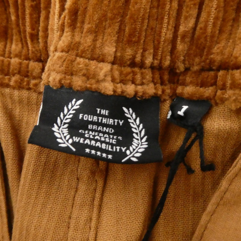 【中古】430 - FOURTHIRTY - | フォーサーティー BT CORD CHINO パンツ 21-134 ブラウン サイズ：1
