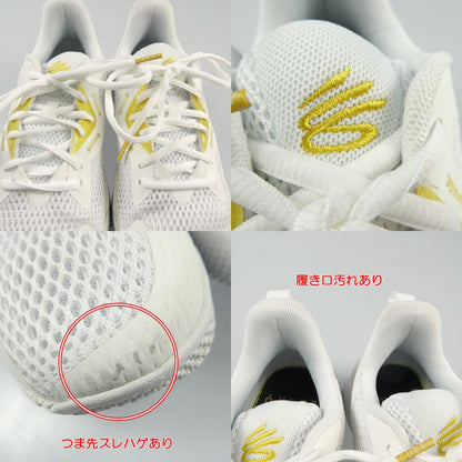 【中古】UNDER ARMOUR | アンダーアーマー CURRY HOVR SPLASH 3 スニーカー 3026275-101 25.5cm ホワイト
