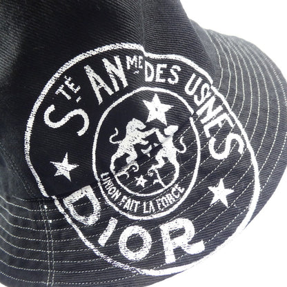 【中古】Christian Dior | クリスチャンディオール DIOR UNION ボブハット ハット 24BTI923E130 ブラック サイズ：58