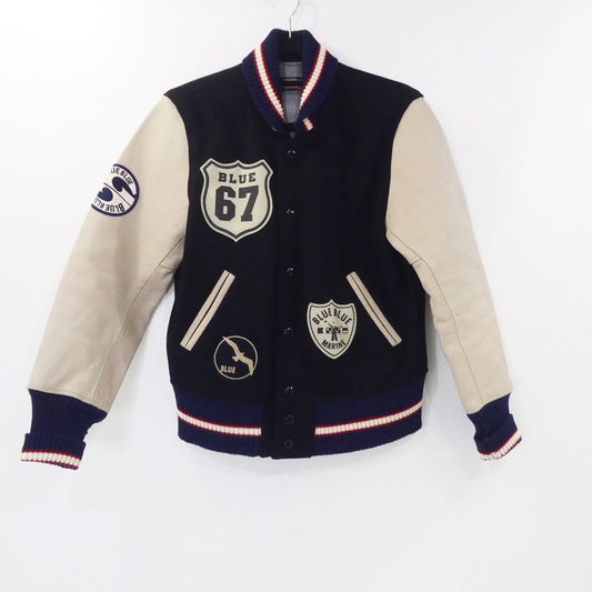 【中古】BLUE BLUE | ブルーブルー BLUE67 スタジャン ネイビー サイズ：1