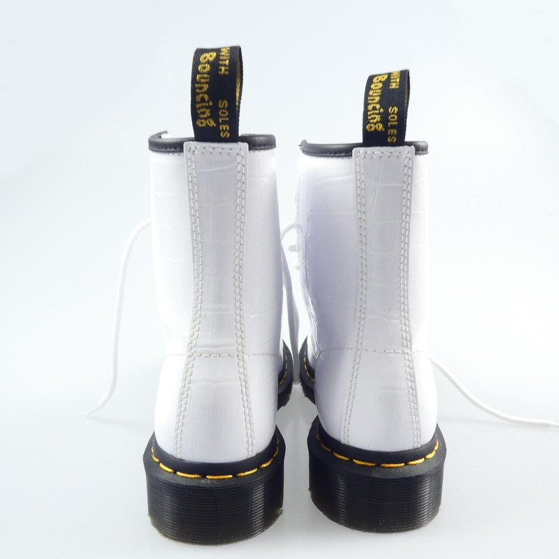 【中古】Dr.Martens | ドクターマーチン 1460 W PATENT 8EYE BOOT ブーツ 26855100 UK4(23.0cm程度) ホワイト