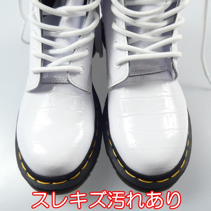 【中古】Dr.Martens | ドクターマーチン 1460 W PATENT 8EYE BOOT ブーツ 26855100 UK4(23.0cm程度) ホワイト