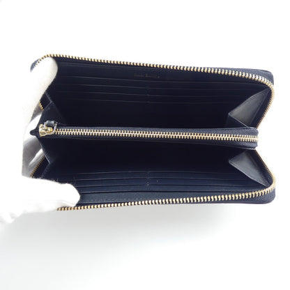 【中古】Paul Smith | ポール・スミス インセットマルチストライプ 長財布 PSC797 ネイビー