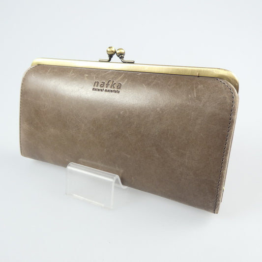 【中古】nafka | ナフカ TUULI 長財布 NFK-72001 ベージュ