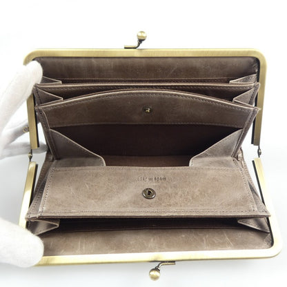 【中古】nafka | ナフカ TUULI 長財布 NFK-72001 ベージュ