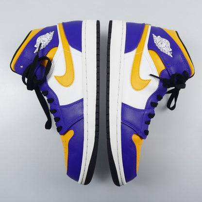【中古】NIKE | ナイキ AIR JORDAN 1 MID "LAKERS" スニーカー DQ8426-517 28cm