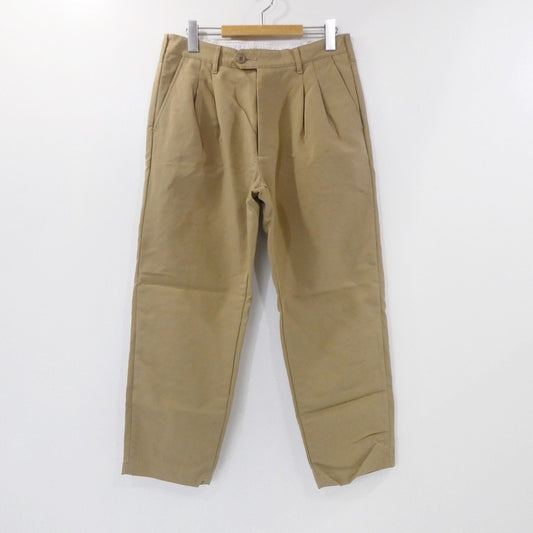 【中古】LA MOND | ラモンド DOUBLE WEAVE WIDE TAPERED TROUSERS パンツ LM-P-068 ベージュ サイズ：4