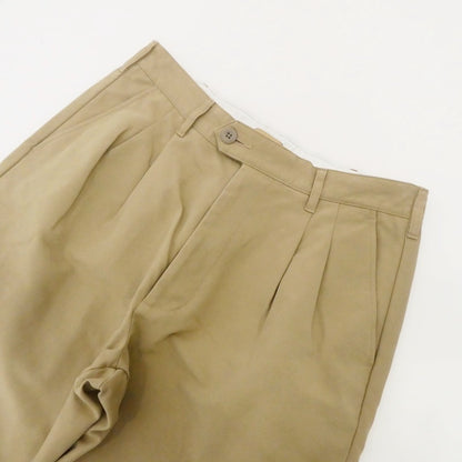 【中古】LA MOND | ラモンド DOUBLE WEAVE WIDE TAPERED TROUSERS パンツ LM-P-068 ベージュ サイズ：4