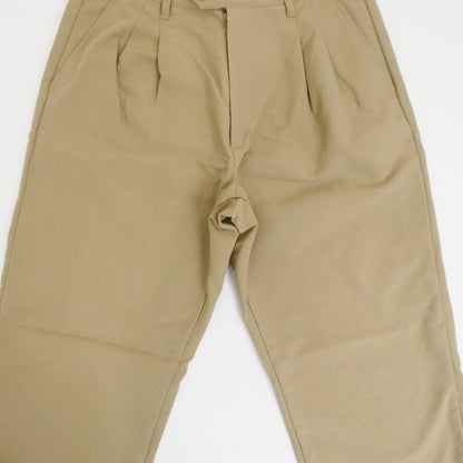 【中古】LA MOND | ラモンド DOUBLE WEAVE WIDE TAPERED TROUSERS パンツ LM-P-068 ベージュ サイズ：4
