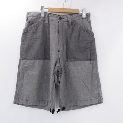 【中古】BROWN by 2-tacs | ブラウンバイツータックス GARDENER SHORTS ショートパンツ B23-P007 グレー サイズ：L