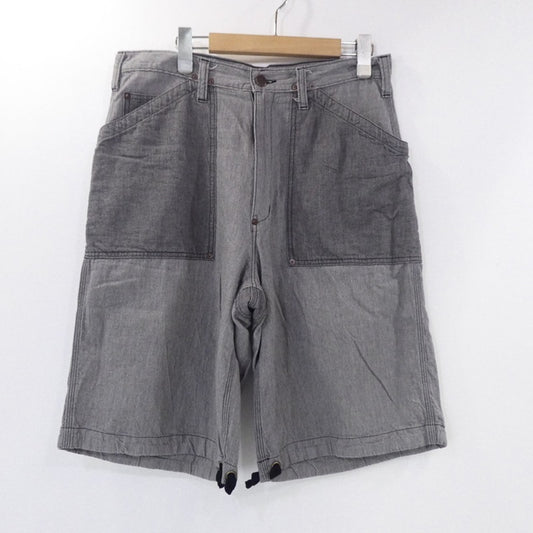 【中古】BROWN by 2-tacs | ブラウンバイツータックス GARDENER SHORTS ショートパンツ B23-P007 グレー サイズ：L
