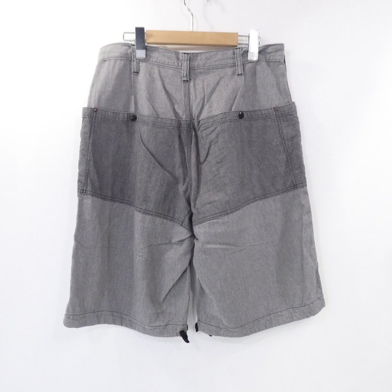【中古】BROWN by 2-tacs | ブラウンバイツータックス GARDENER SHORTS ショートパンツ B23-P007 グレー サイズ：L